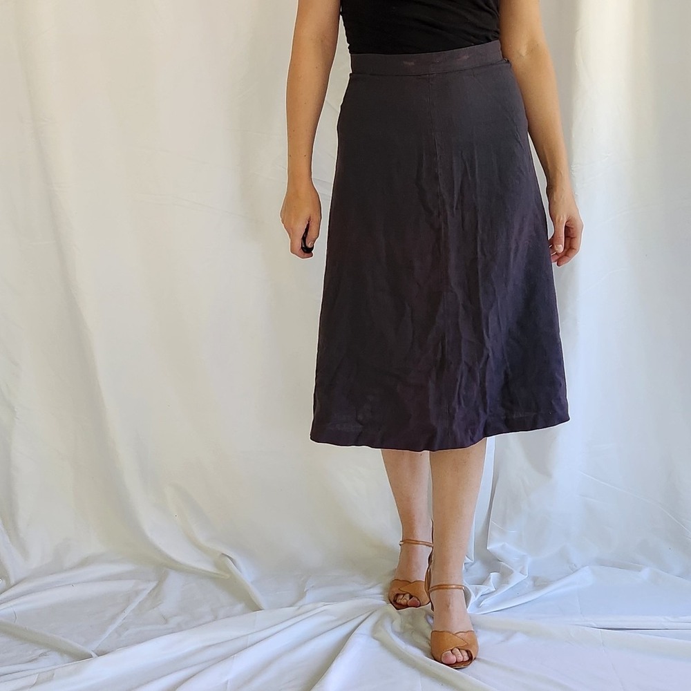 60s Blue A Line Skirt